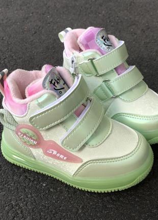 Хайтопи для дівчат ботінки ботіночки дитяче взуття осінні черевики2 фото