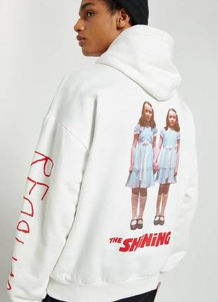 Худи pull &amp; bear the shinning белый цвет