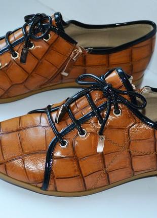 Классические туфли на низком каблеке, полуботинки ботинки на змейке, 37 размер8 фото