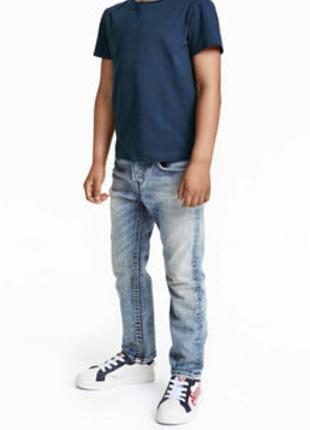 Утеплені джинси для хлопця h&m на підкладі, р. 128-134 см.