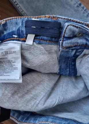 Утепленные джинсы для парня h&amp;m на подкладе, р. 128-134 см.5 фото