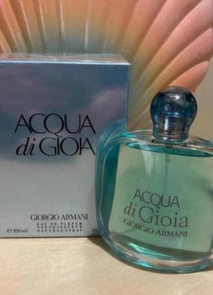 Парфумована вода giorgio armani acqua di gioia аква ді джоя 100 мл