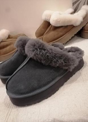 Тапочки теплі на платформі ugg tazz 20234 фото