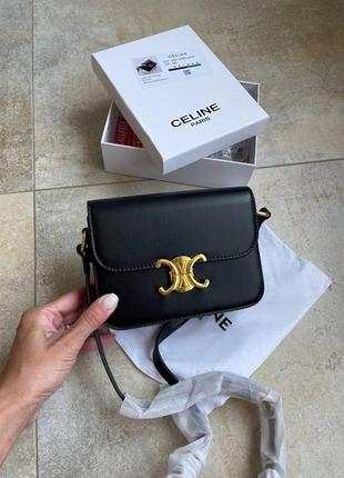 ❗️отримали❗️ сумка кроссбоді celine чорна premium