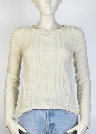 Хлопковый свитер ralph lauren размер s // ivory пуловер джемпер кофта