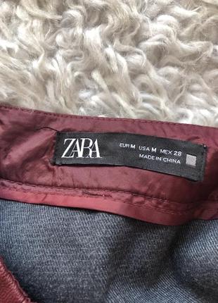 Спідниця шкіряна  zara р.м7 фото