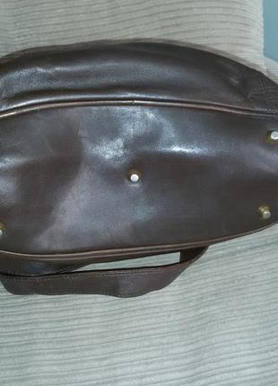 Кожаная сумка люксового бренда lancel (франция) 29x38x12cm6 фото