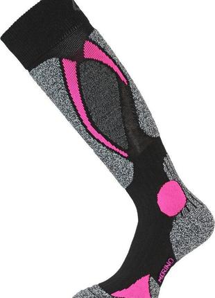 Термошкарпетки лижі lasting swc 904 - s - чорний/рожевий