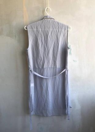 Рубашка сукня сіра river island  туніка легка платье серое легкое женское7 фото
