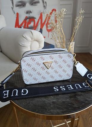 Маленька сумочка guess крос-боді біла