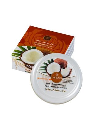 Крем для зоны декольте и лица с экстрактом кокоса harems 125 мл