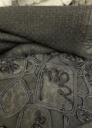 Легкое пальтишко max mara с вышивкой люрекс5 фото