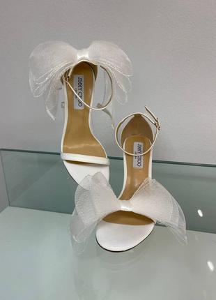 Весільні босоніжки в стилі jimmy choo  10 cm3 фото