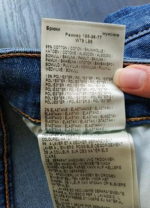 Чоловічі джинси скінні malone skinny l736lstd  lee 31/34  оригінал3 фото
