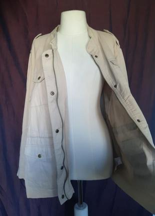 100% коттон. женская джинсовая натуральная легкая коттоновая куртка, ветровка,ньюанс1 фото