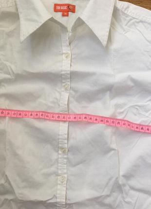 Белая блуза с коротким рукавом. базовая блузка. блузка на работу4 фото