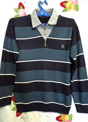 Мужская трикотажная рубашка в размере l