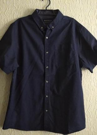 Плотная качественная мужская рубашка тенниска, р.ххл, industrialize,индия6 фото