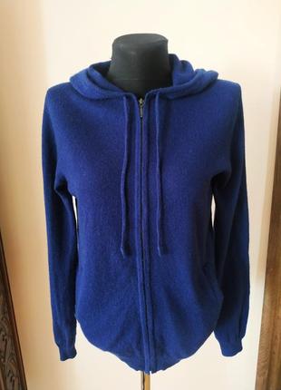 Свитер худи из шерсти мериноса и кашемира woolovers