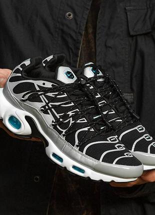 Мужские кроссовки nike air max tn plus lace toggle black grey 40-41-45