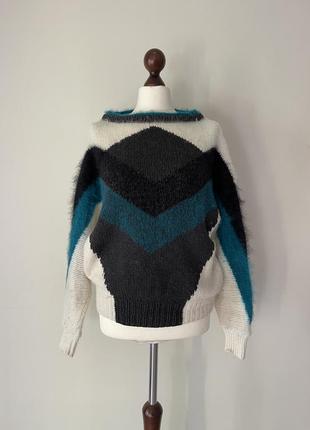 Вовняна кофта светер бренд umberto ginocchietti vintage angora