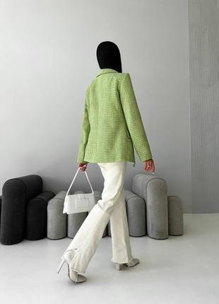 Пиджак классический зеленый женский4 фото