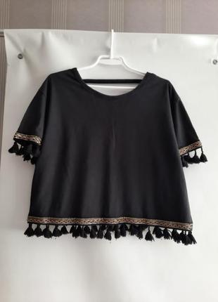 Футболка оверсайз з декором river island