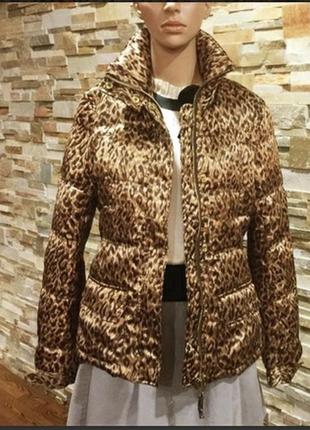 Zara микропуховик куртка леопардовый принт2 фото