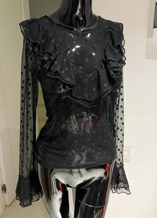 Кофта в сетку в горошек h&amp;m