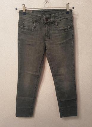 Джинси в обтяжку, слім, скіні, джинсові штани хакі6 фото