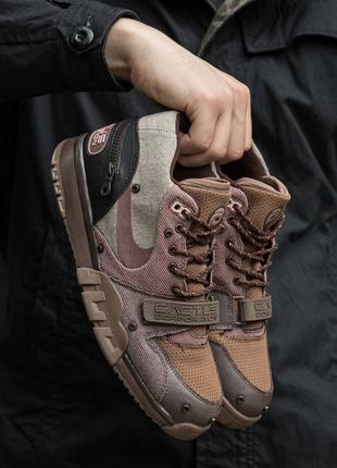 Мужские кроссовки nike air trainer 1 sp travis scott wheat 40-41-42-43-44-45