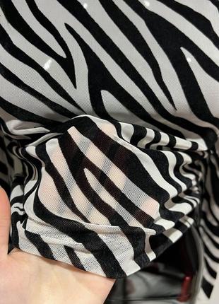 Кофта сеточка полосканая зебра calliope4 фото