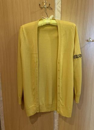 Кардиган от uniqlo 100% шерсть