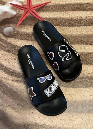 Шлепанцы karl lagerfeld сланцы шлепки