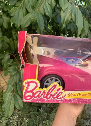 Машина barbie гламурний кабріолет із лялькою барбі , оригінал mattel барби3 фото