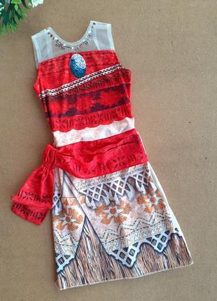 Карнавальное платье на 3-4 года моана принцесса дисней, гавайский костюм