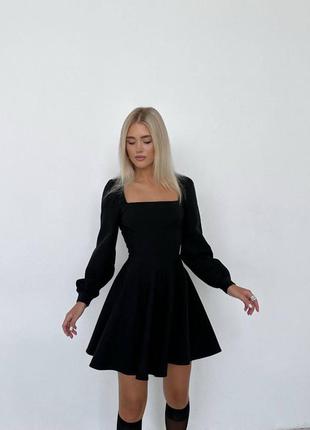 Жіноча елегантна чорна розкішна сукня на кожний день 20232 фото