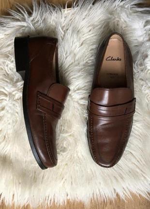Туфли 100% натур кожа, лоферы clarks