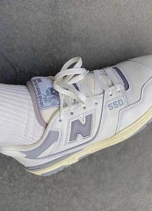 Жіночі кросівки new balance 550 leon dore white grey / smb9 фото