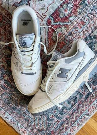 Жіночі кросівки new balance 550 leon dore white grey / smb10 фото