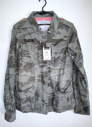 Стильна жіноча куртка у стилі "military" бренду billabong, р.38,
