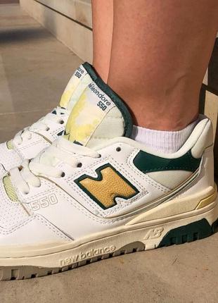 Мужские кроссовки new balance 550 aime leon dore natural green / smb4 фото