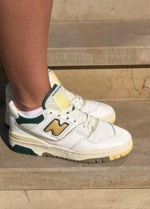 Мужские кроссовки new balance 550 aime leon dore natural green / smb9 фото
