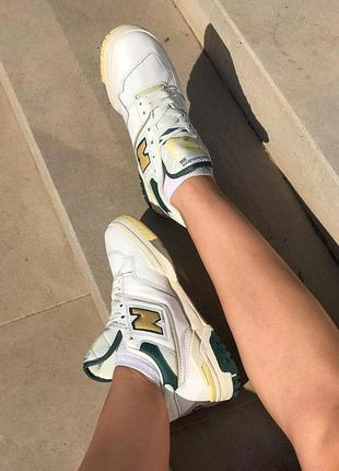 Мужские кроссовки new balance 550 aime leon dore natural green / smb10 фото