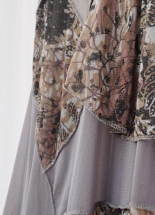 Сукня печворк сіра сітка сіточка сарафан петчворк patchwork довга максі міді коротка вінтаж вінтажна driver8 фото