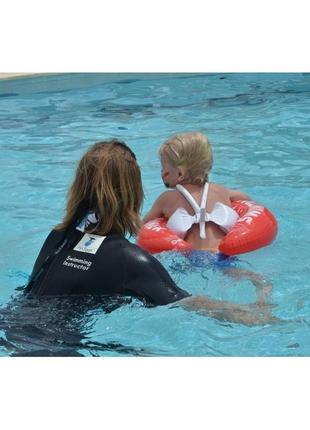 Круг для навчання плаванню swimtrainer червоний дитині 3 місяці - 4 роки
