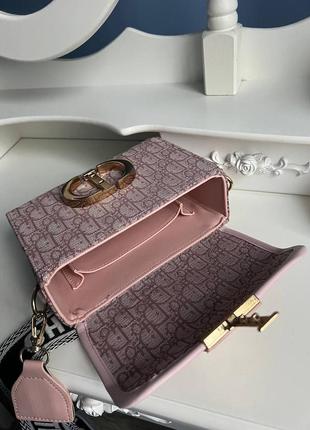 Сумка dior 30 montaigne (pink)7 фото