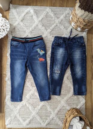 Джинсы джинсовые брюки next на 12-18 месяца 86 см на мальчика