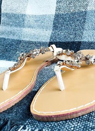 Женские летние сандалии со стразами3 фото
