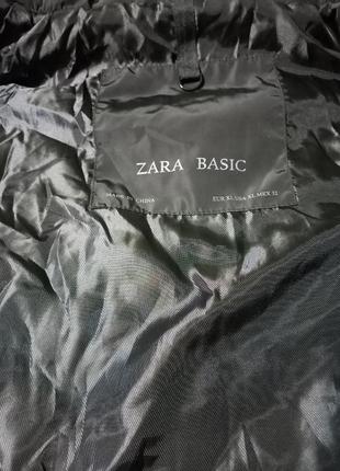 Демисезонная жилетка черная от zara с поясом съемный2 фото